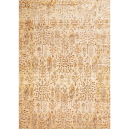 1&apos;6&quot; x 1&apos;6&quot;  Ant. Ivory / Gold Rug