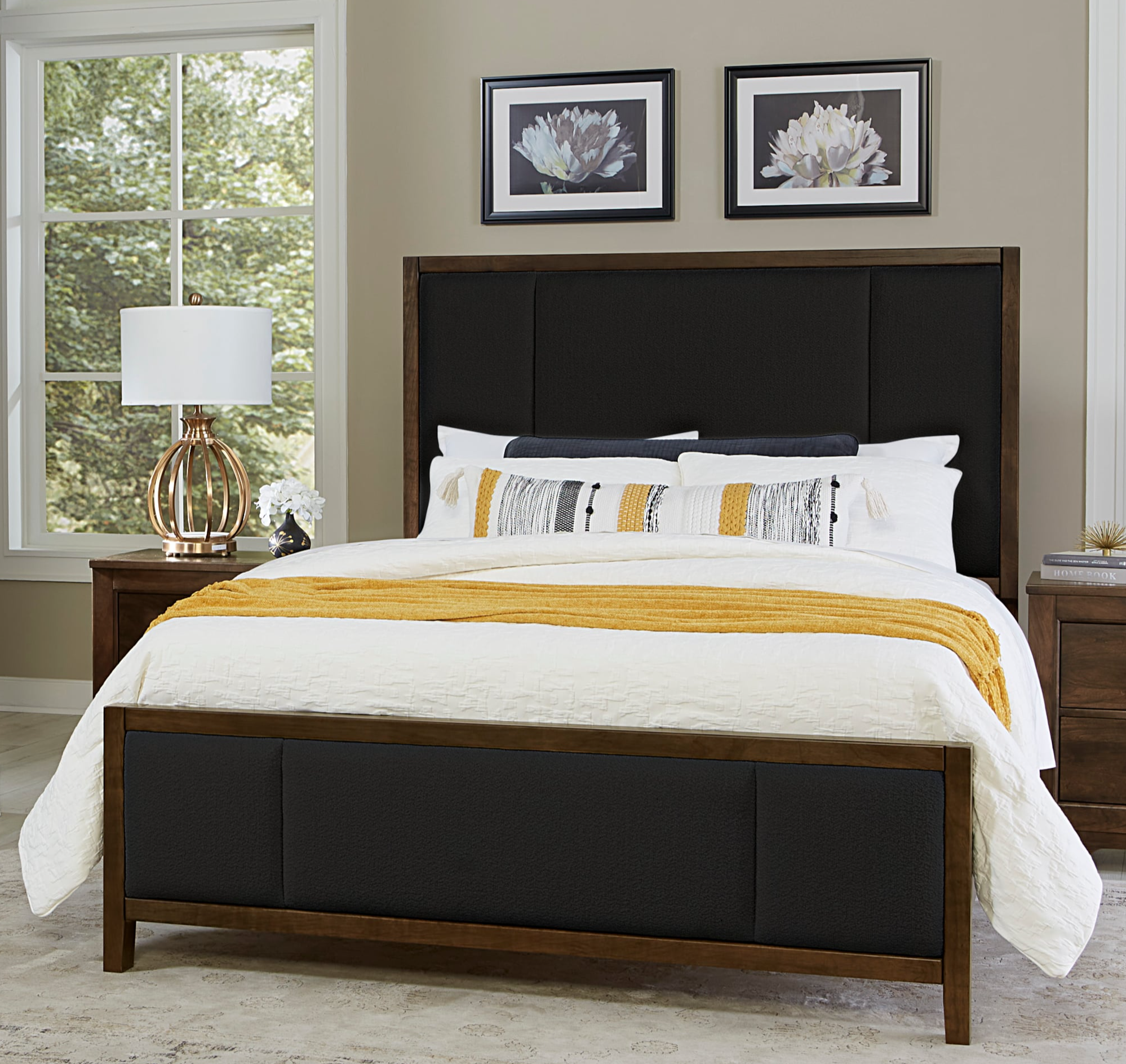 Artisan & Post Crafted Cherry King Upholstered Panel Bed