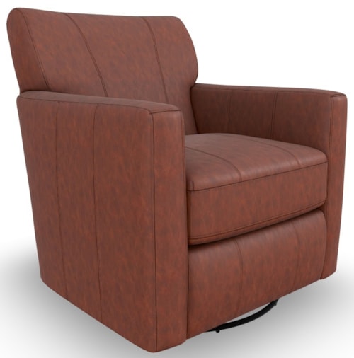 Contemporary Swivel Barrel Chair