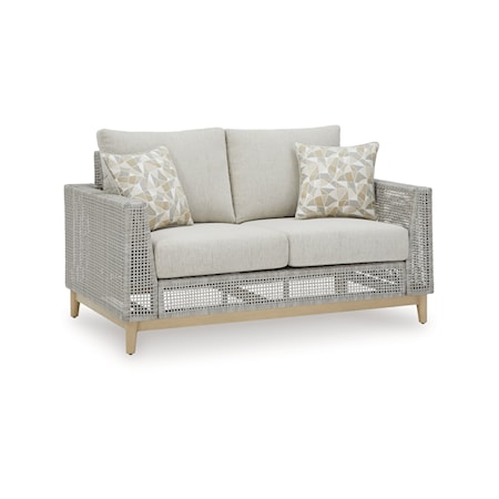 Outdoor Loveseat with Cushion