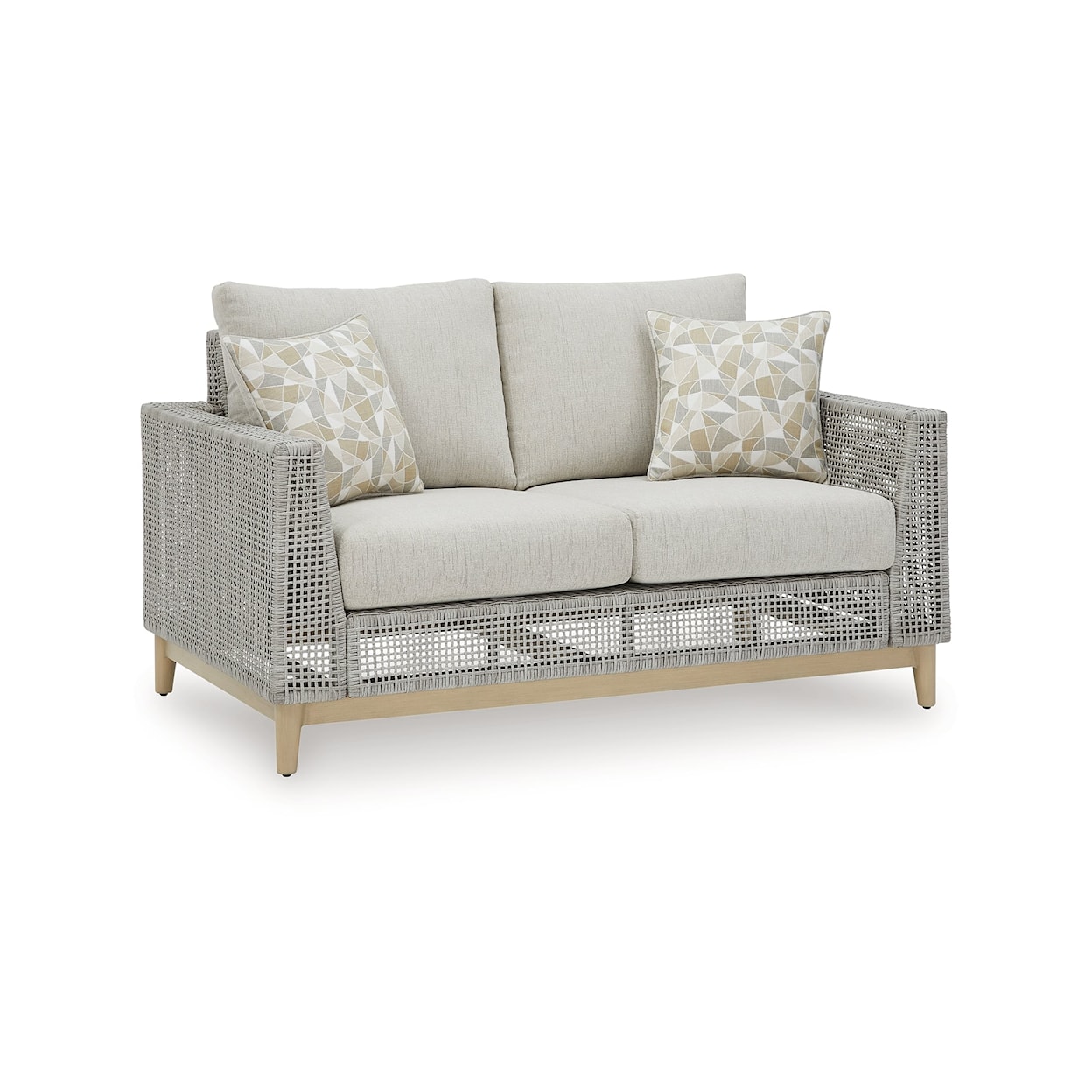 Signature Design by Ashley Seton Creek Outdoor Loveseat with Cushion