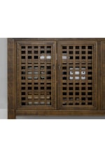 Prime Rio Relaxed Vintage 4-Door Cabinet with Adjustable Shelves