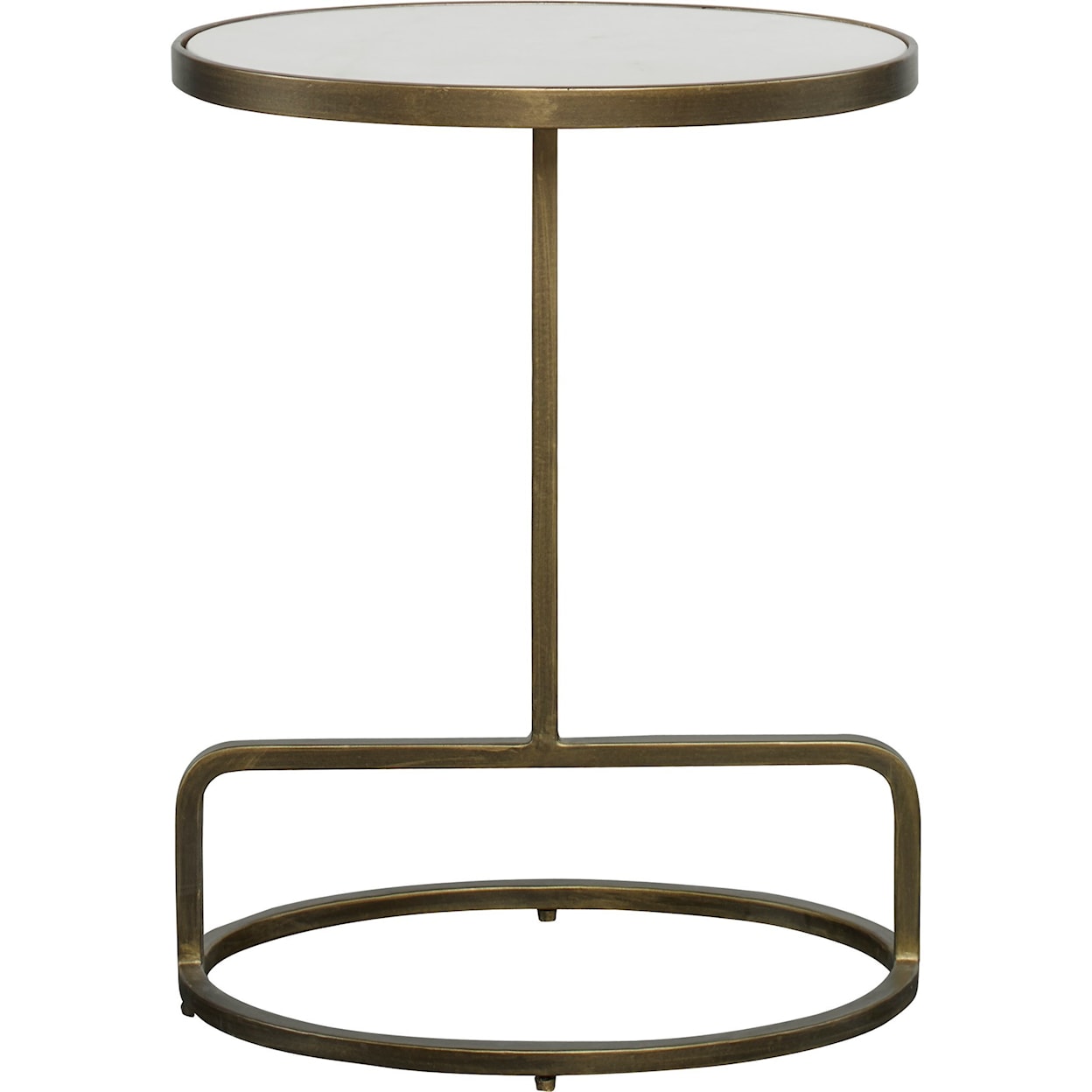 Uttermost Accent Furniture - Occasional Tables Jessenia White Marble Accent Table