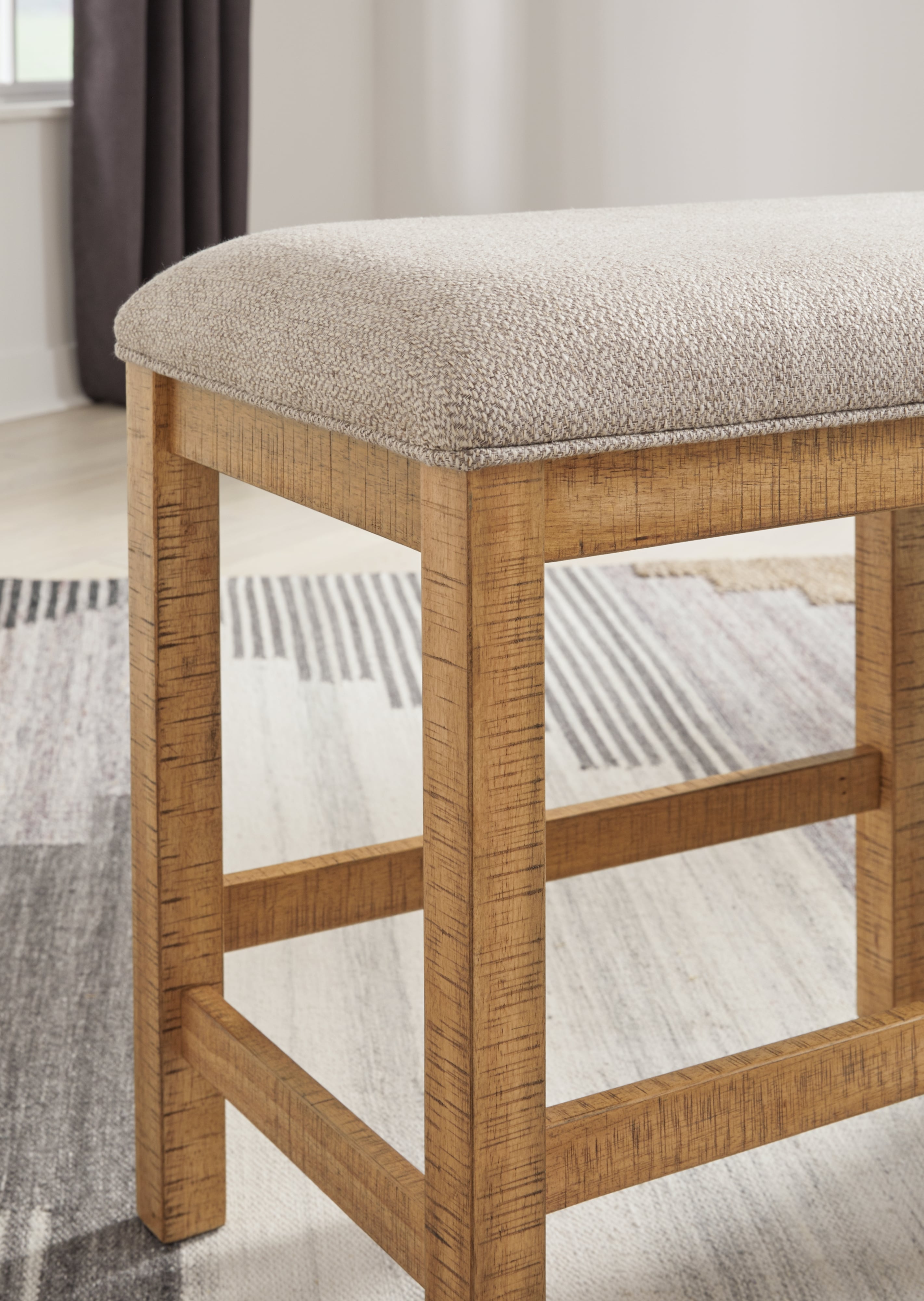 Signature Design by Ashley Havonplane XL Counter Uph Drm Bench