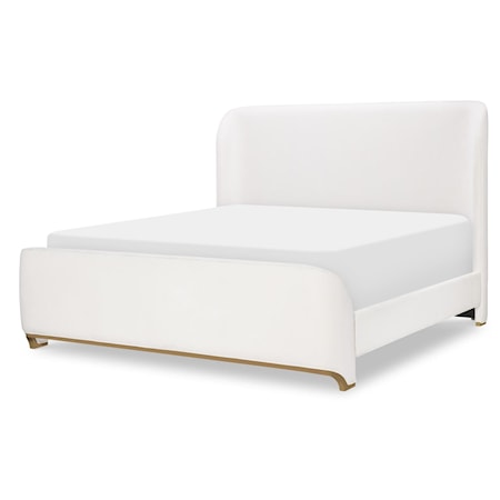 Complete Upholstered Bed, Queen 5/0