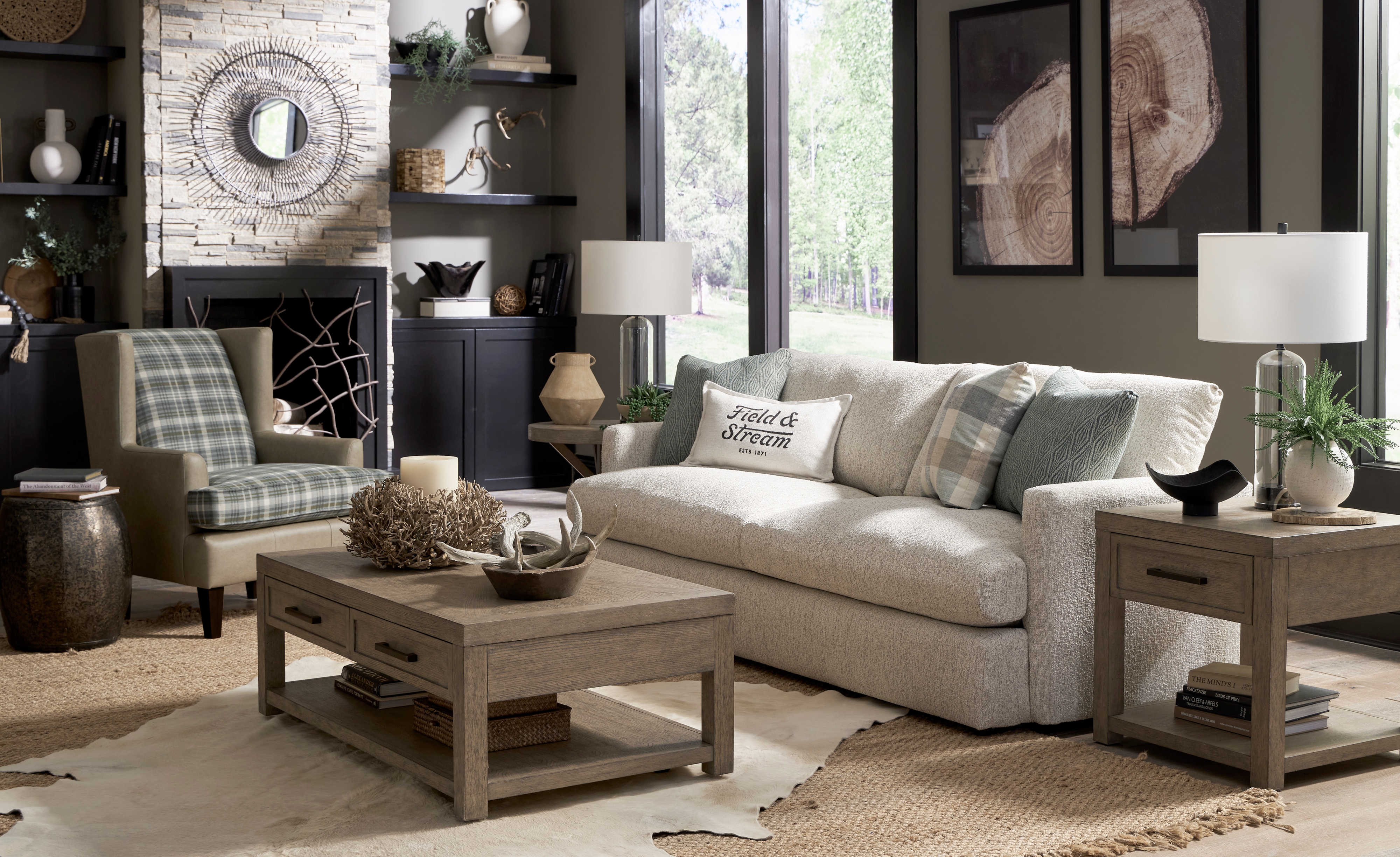 Best Home Furnishings Field & Stream Stationary Sofa