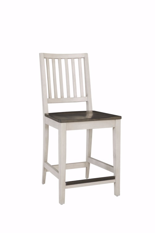 Farmhouse Counter Height Dining Chair with Two-Tone Finish