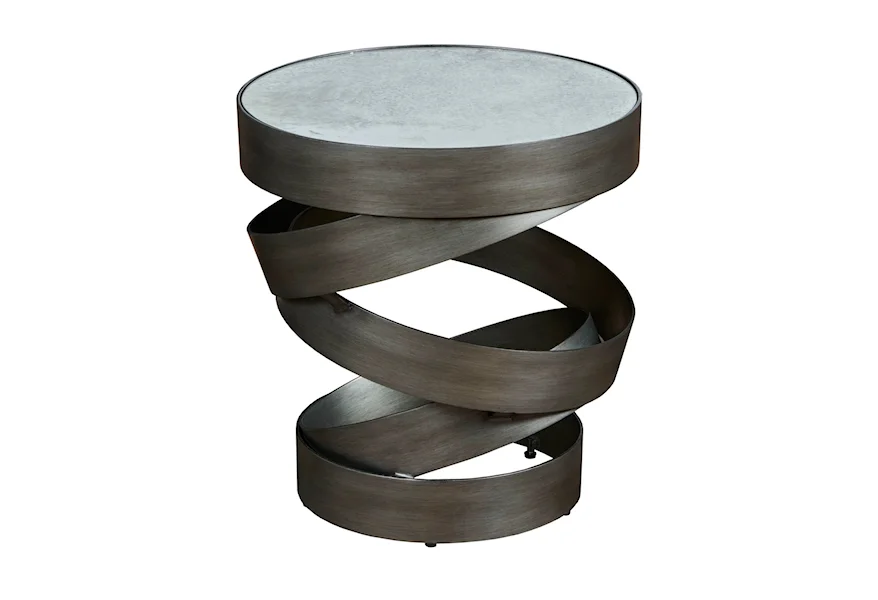 Hidden Treasures Helix Round Accent Table by Hammary at Stoney Creek Furniture 