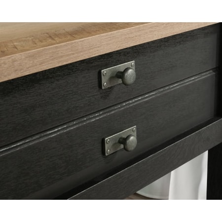 Nightstand with Lower Storage Shelf