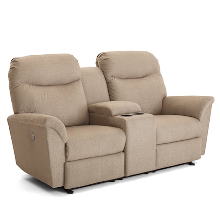 Reclining Space Saver Console Loveseat