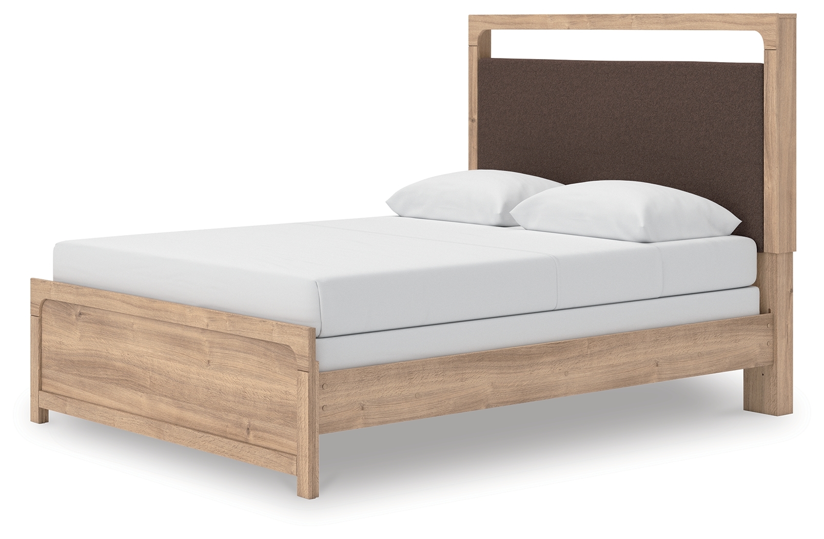 Queen Upholstered Panel Bed