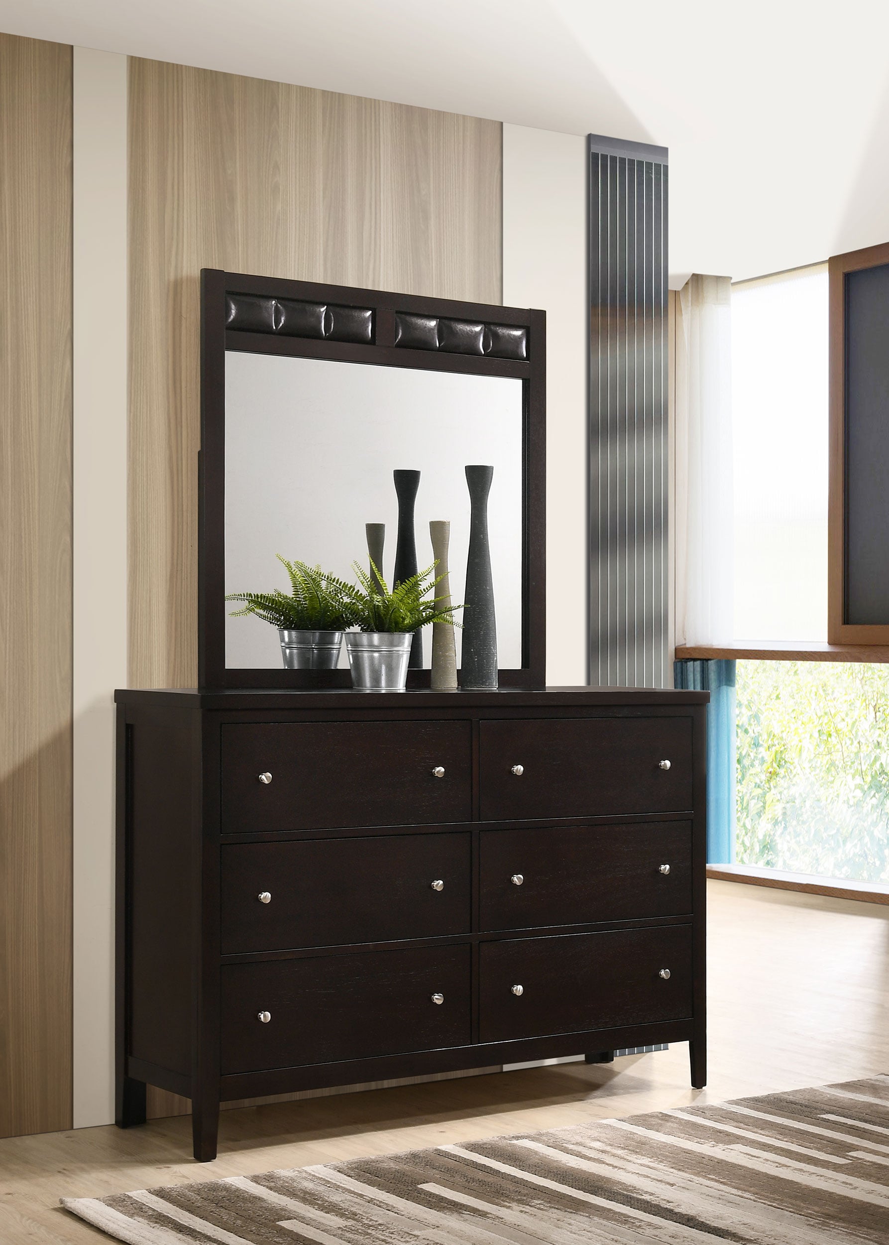Carlton 6-drawer Dresser w/ Mirror