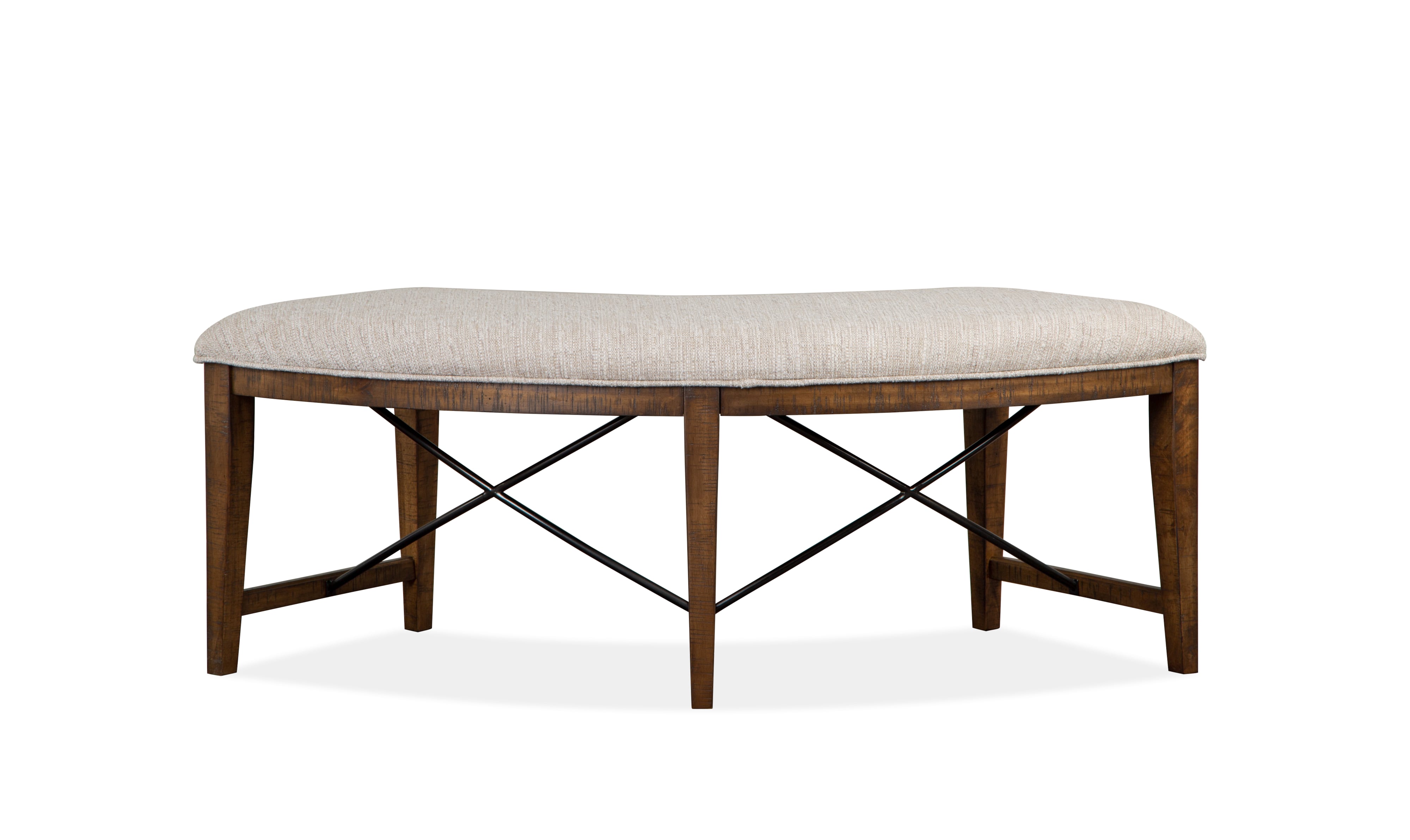 Magnussen Home Bay Creek Dining MAGSD439867 Curved Dining Bench with