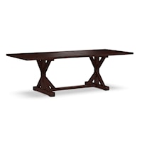 Farmhouse Dining Table with Trestle Base