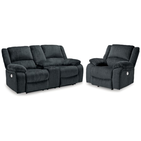Power Reclining Loveseat And Power Recliner