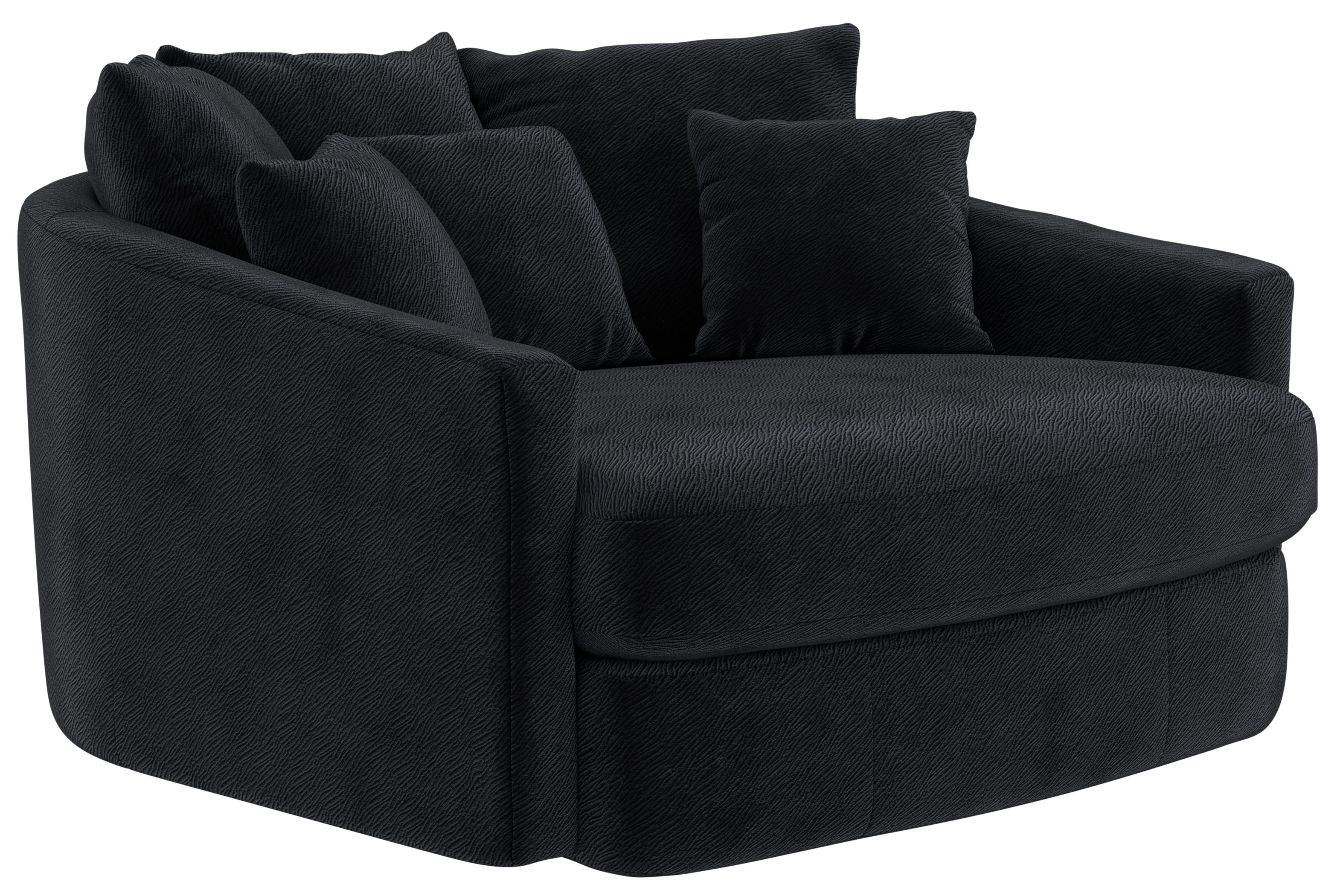 Round Accent Cuddle Chaise