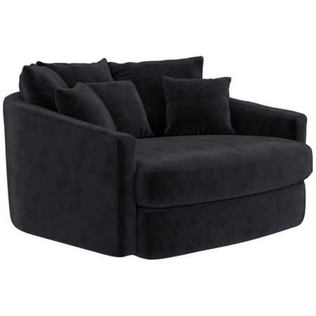 Round Accent Cuddle Chaise