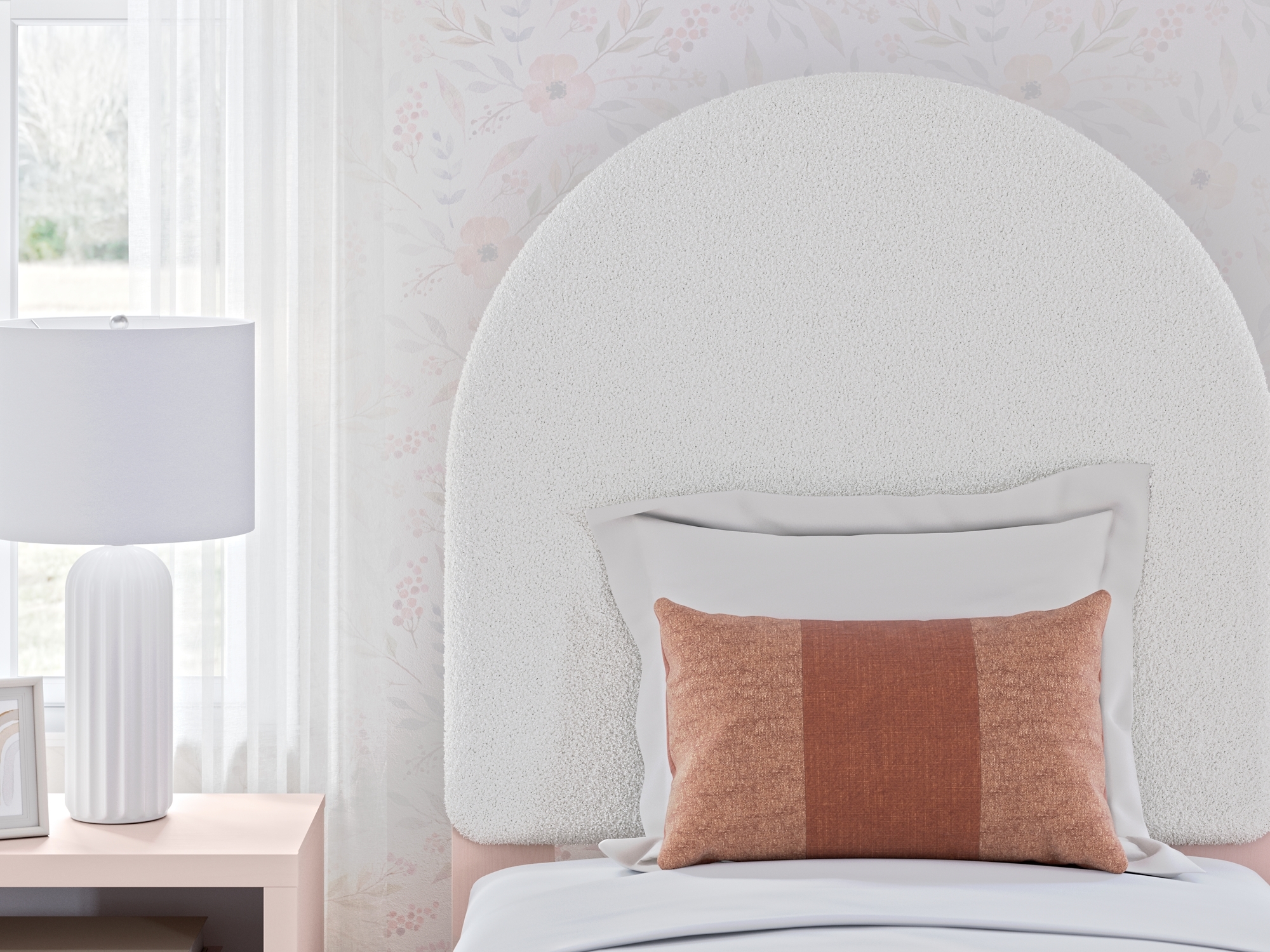 Twin Upholstered Panel Headboard