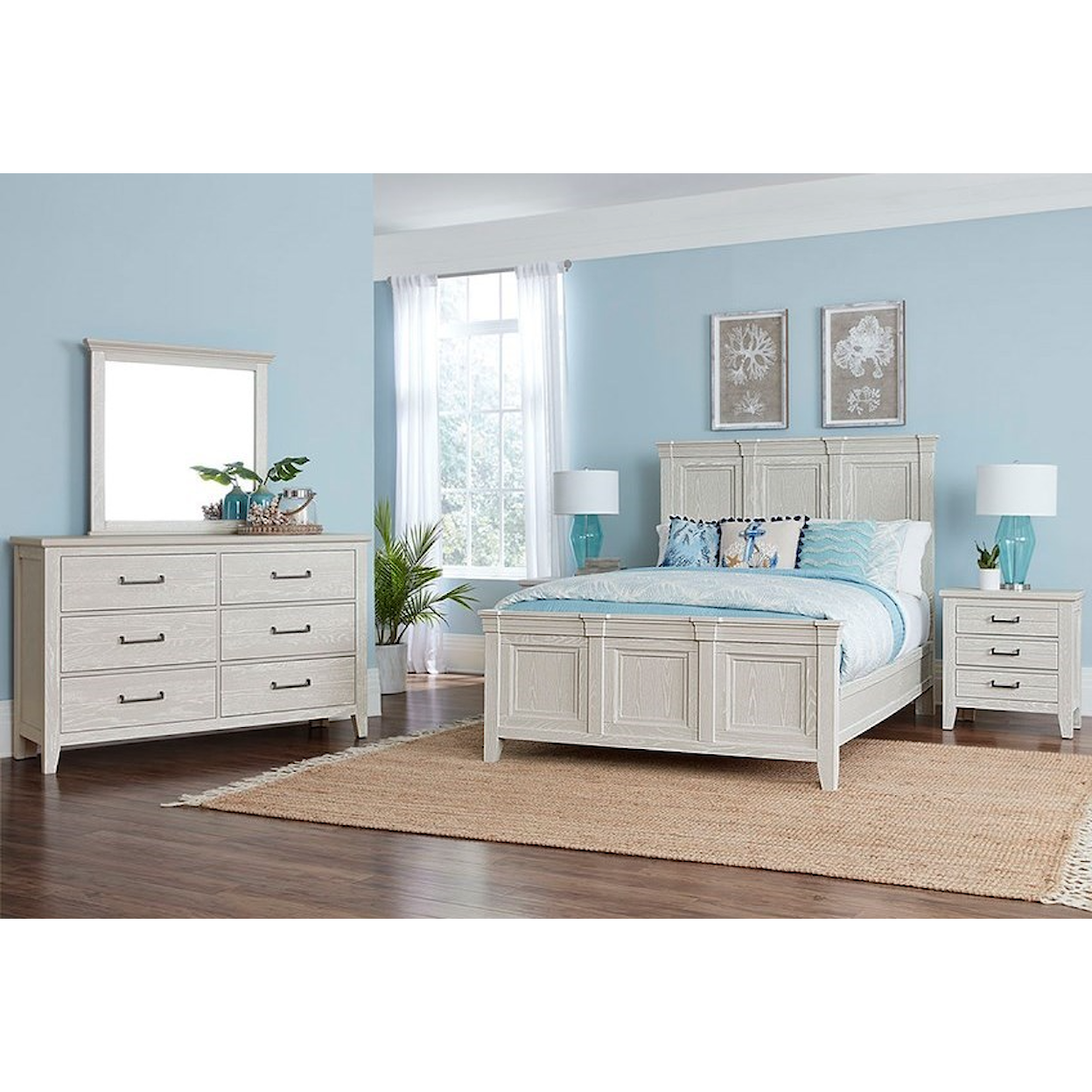 Vaughan-Bassett Passageways King Panel Bed