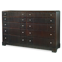 Traditional Endicott 10-Drawer Chest with Felt-Lined Drawer