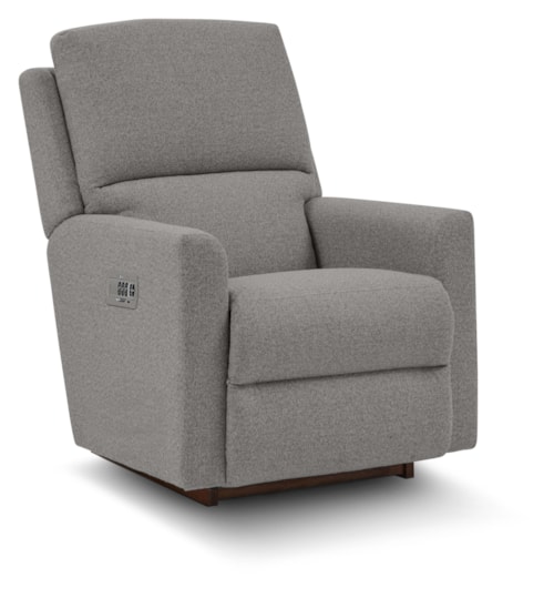 Casual Power Rocking Recliner with Headrest