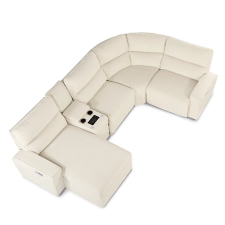 4-Seat Manual Reclining Sectional Sofa