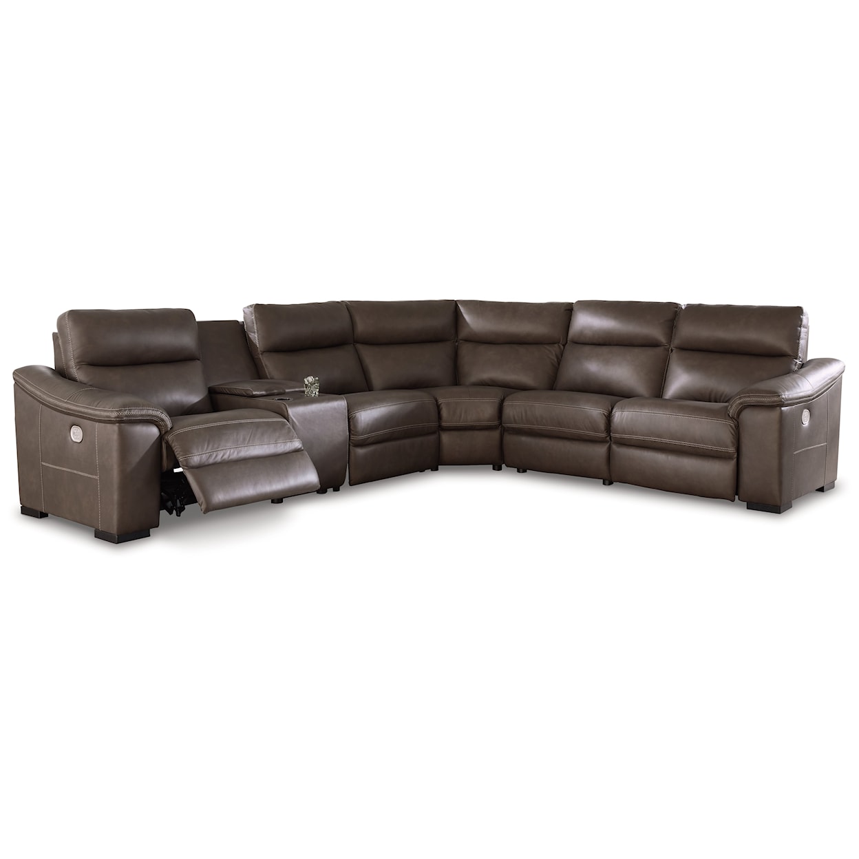 Signature Design by Ashley Salvatore Power Reclining Sectional Sofa