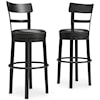 Signature Design by Ashley Furniture Valebeck Bar Height Upholstered Swivel Bar Stool