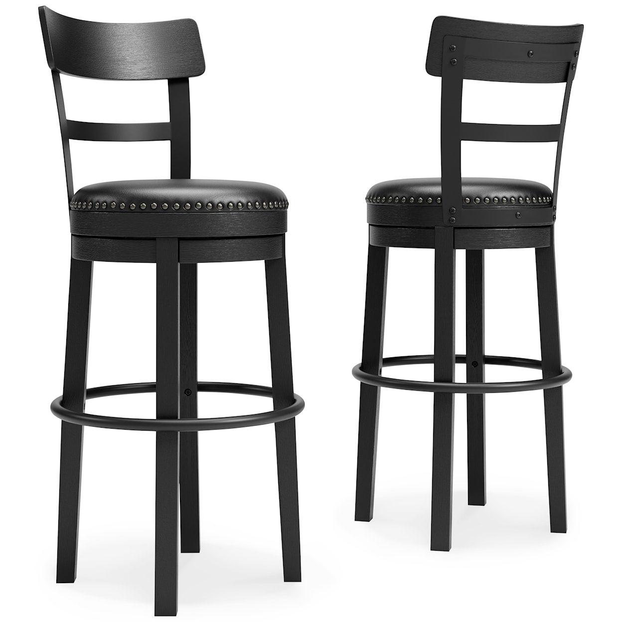 Signature Design by Ashley Furniture Valebeck Bar Height Upholstered Swivel Bar Stool