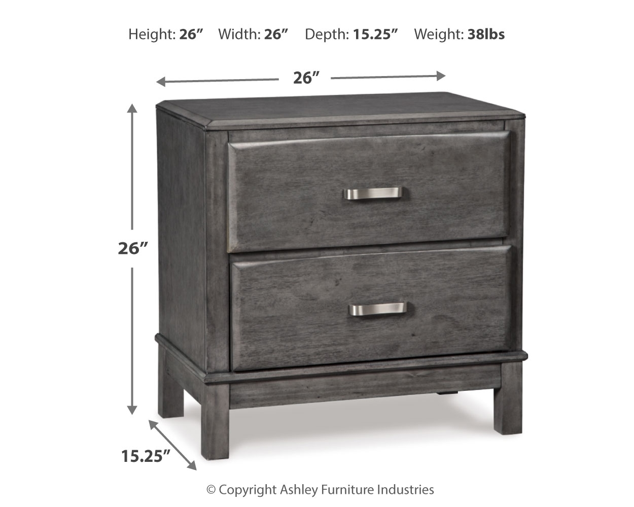 2-Drawer Nightstand