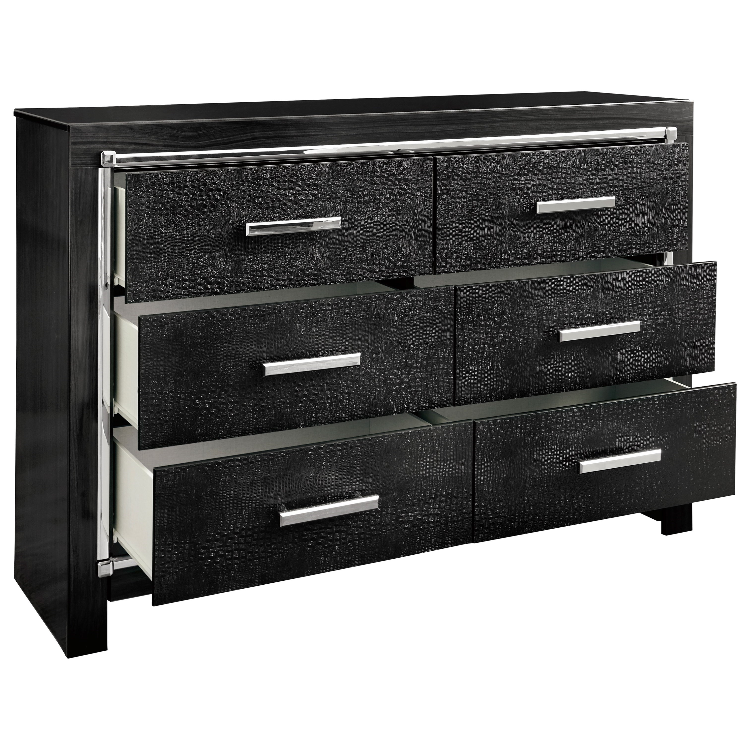 Signature Kaydell B142031 Glam Dresser Walker's Furniture Dressers