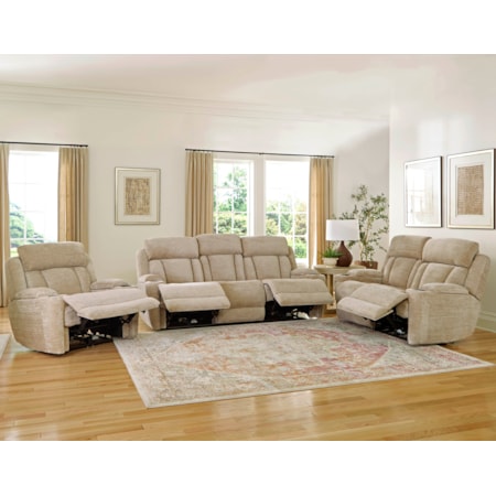 3-Piece Power Reclining Living Room Set