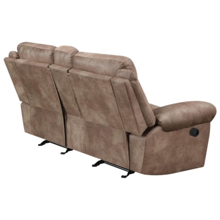 Glider Recliner Console Loveseat