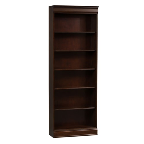 Traditional 84-Inch Bookcase with Adjustable Shelves