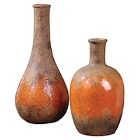 Kadam Ceramic Vases, Set of  2