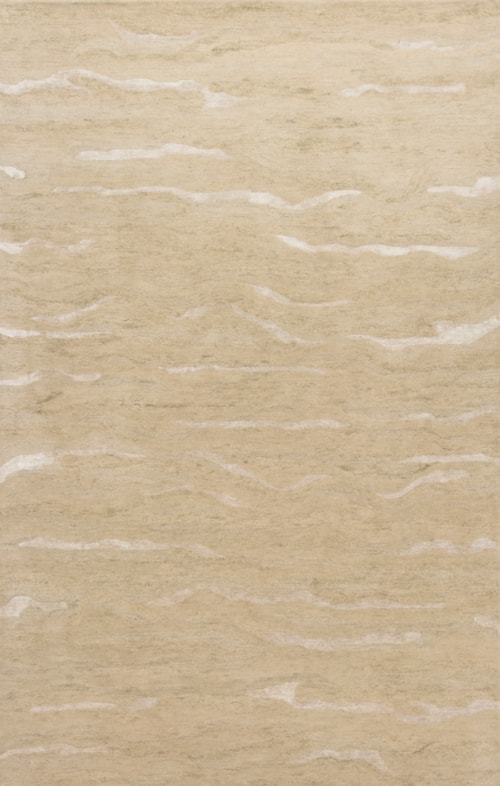 7' X 5' Beige Breeze Area Rug
