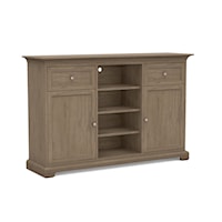 Transitional Customizable 63" Extra Tall 41" TV Cabinet