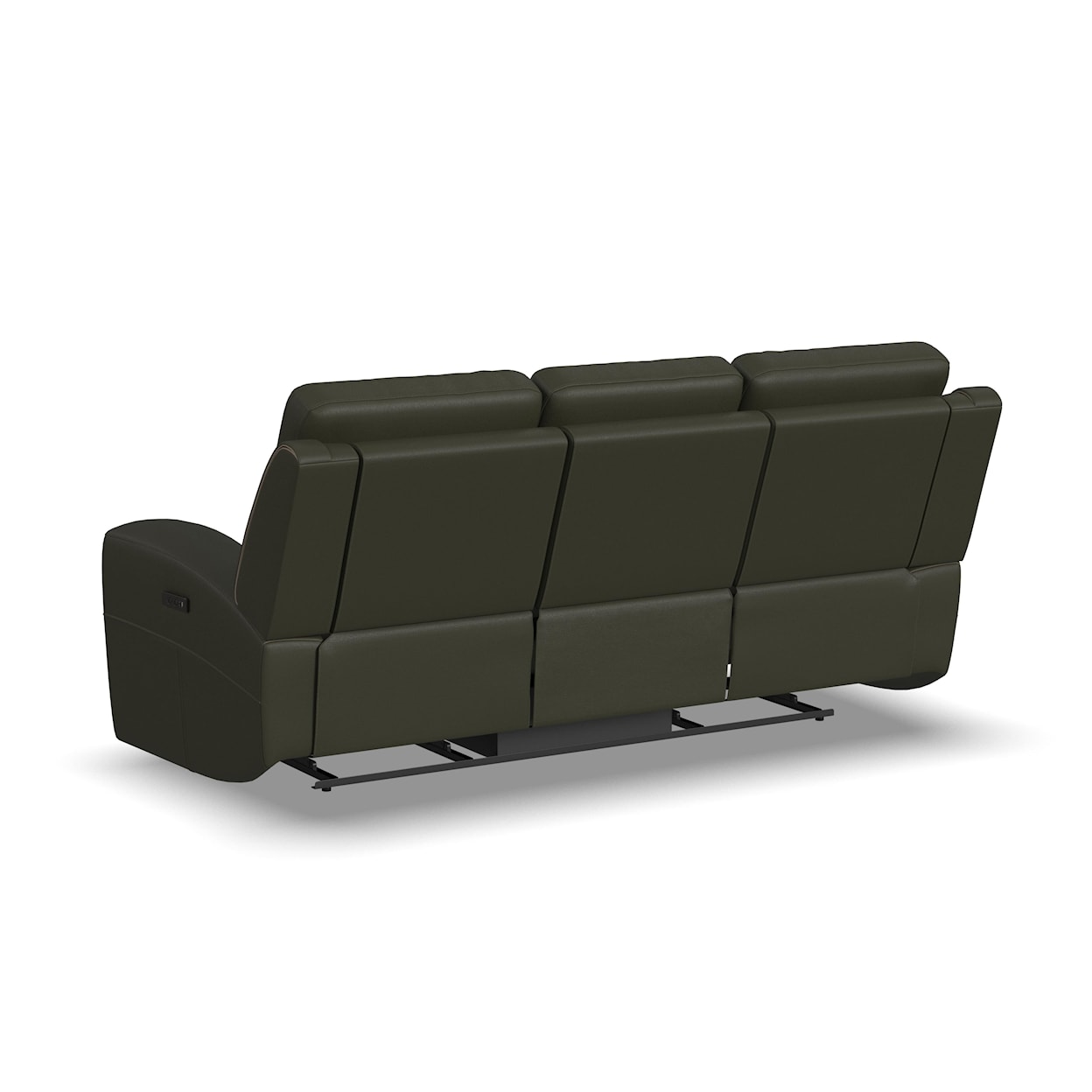 Flexsteel Iris Leather Pwr Reclining Sofa w/ Pwr Headrests