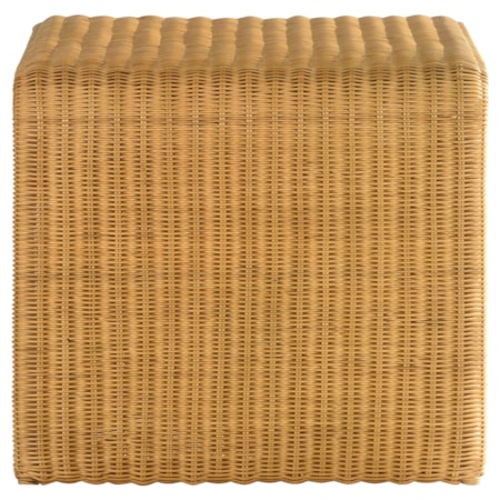 Juanita Woven Rattan End Table