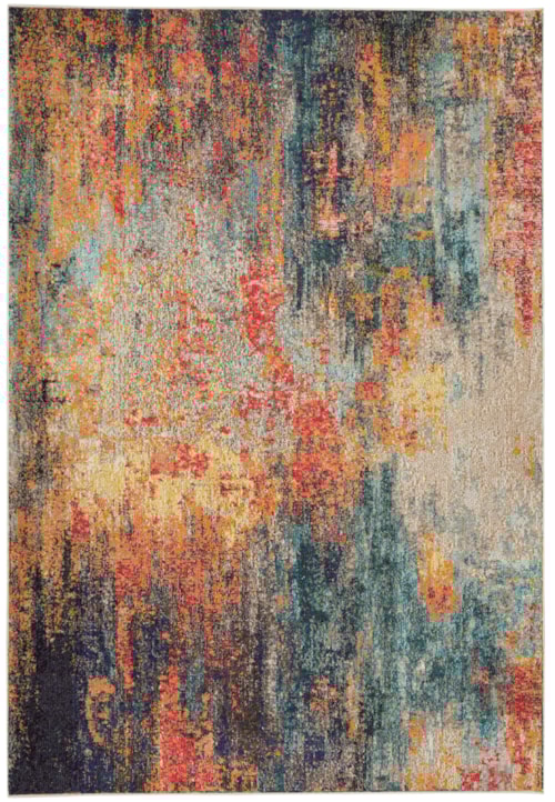 3'11" x 5'11" Multicolor Rectangle Rug