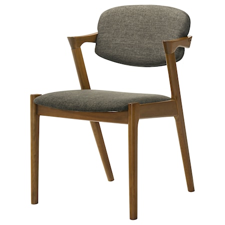 Malone Padded Wood Dining Arm Chair