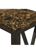 New Classic Furniture Eden Contemporary End Table with Shelf