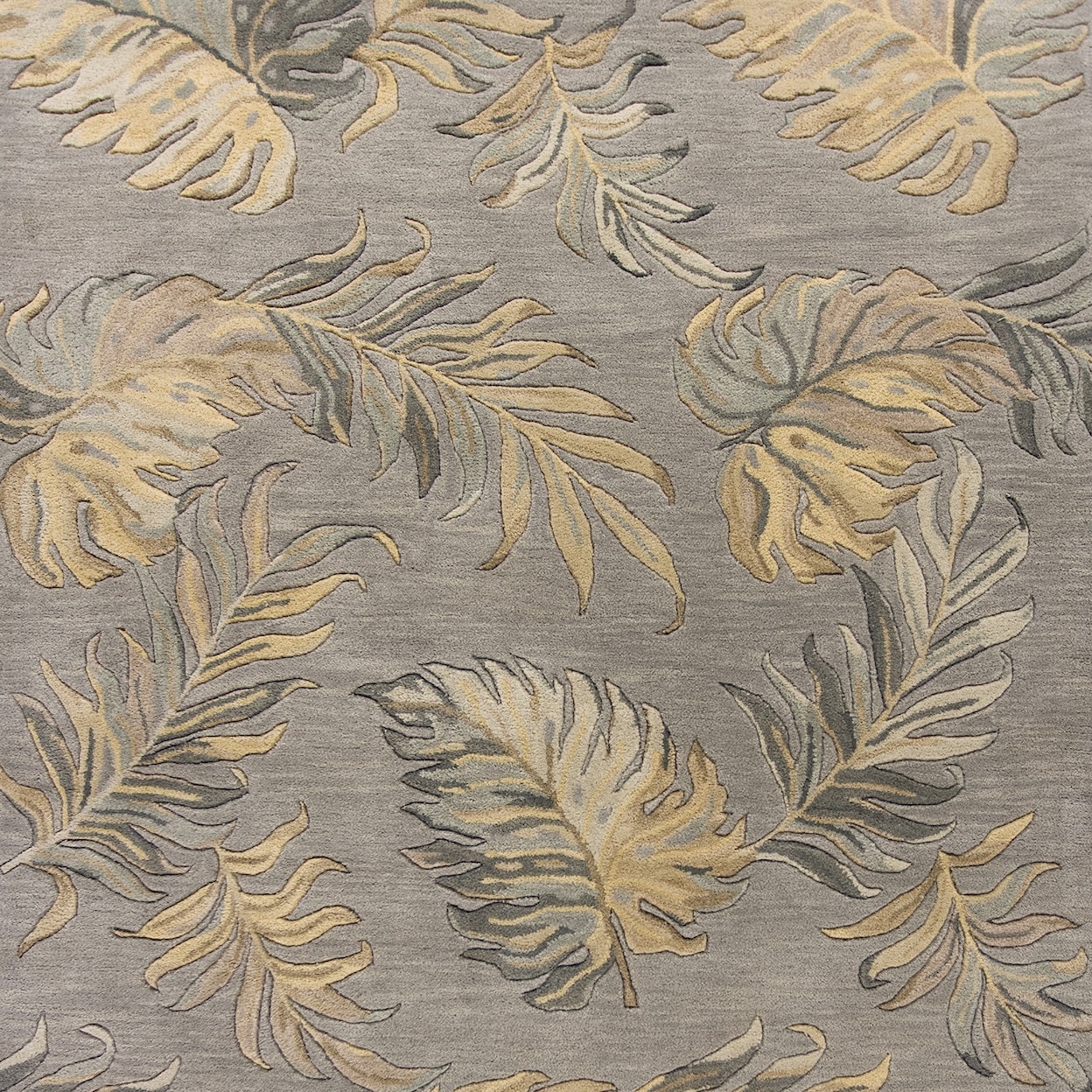 Kas Havana 7'6" X 7'6" Grey Palms Area Rug