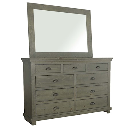 Drawer Dresser & Mirror