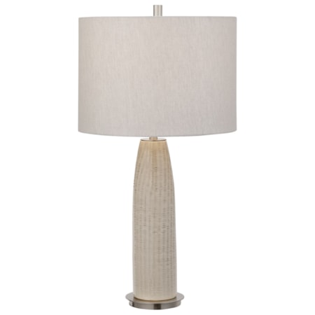 Delgado Light Gray Table Lamp