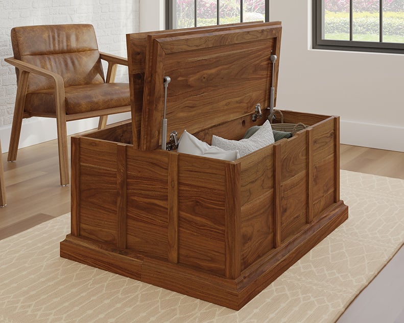 Coffee Table with Two Storage Sections