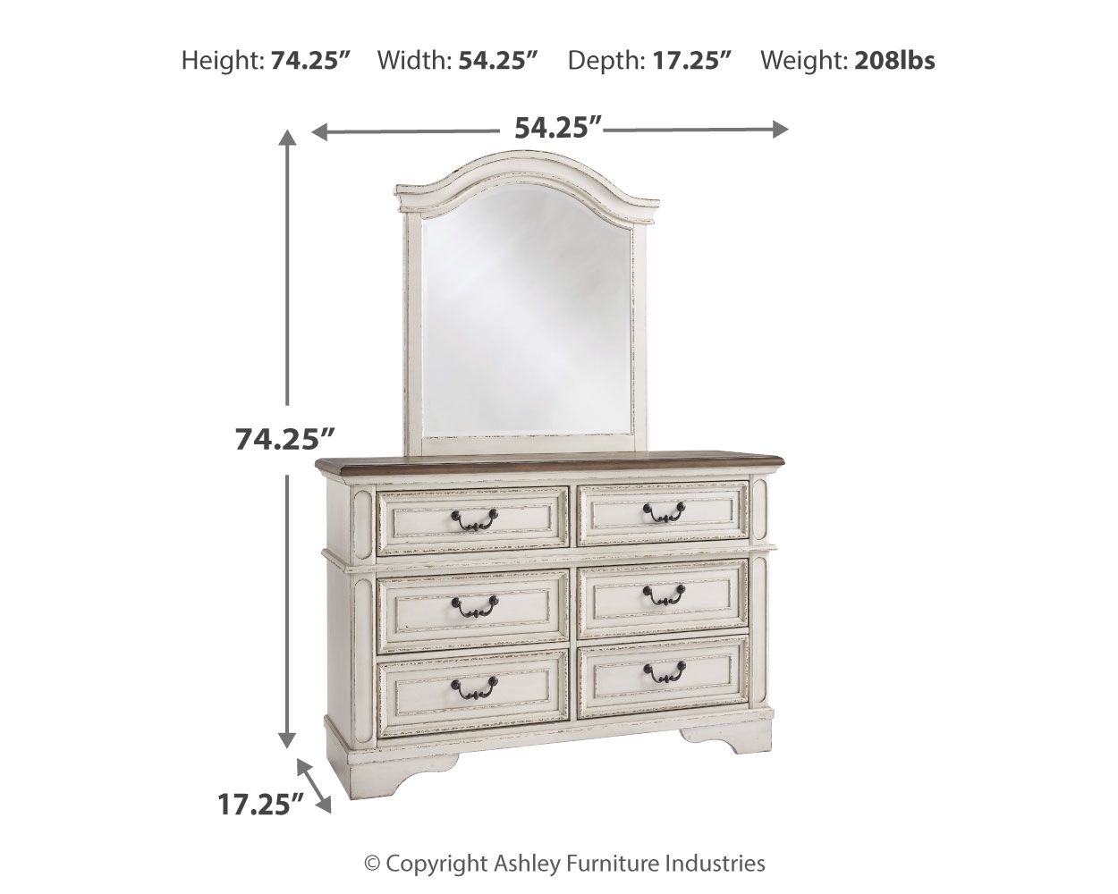 Signature Design by Ashley Realyn Dresser And Mirror