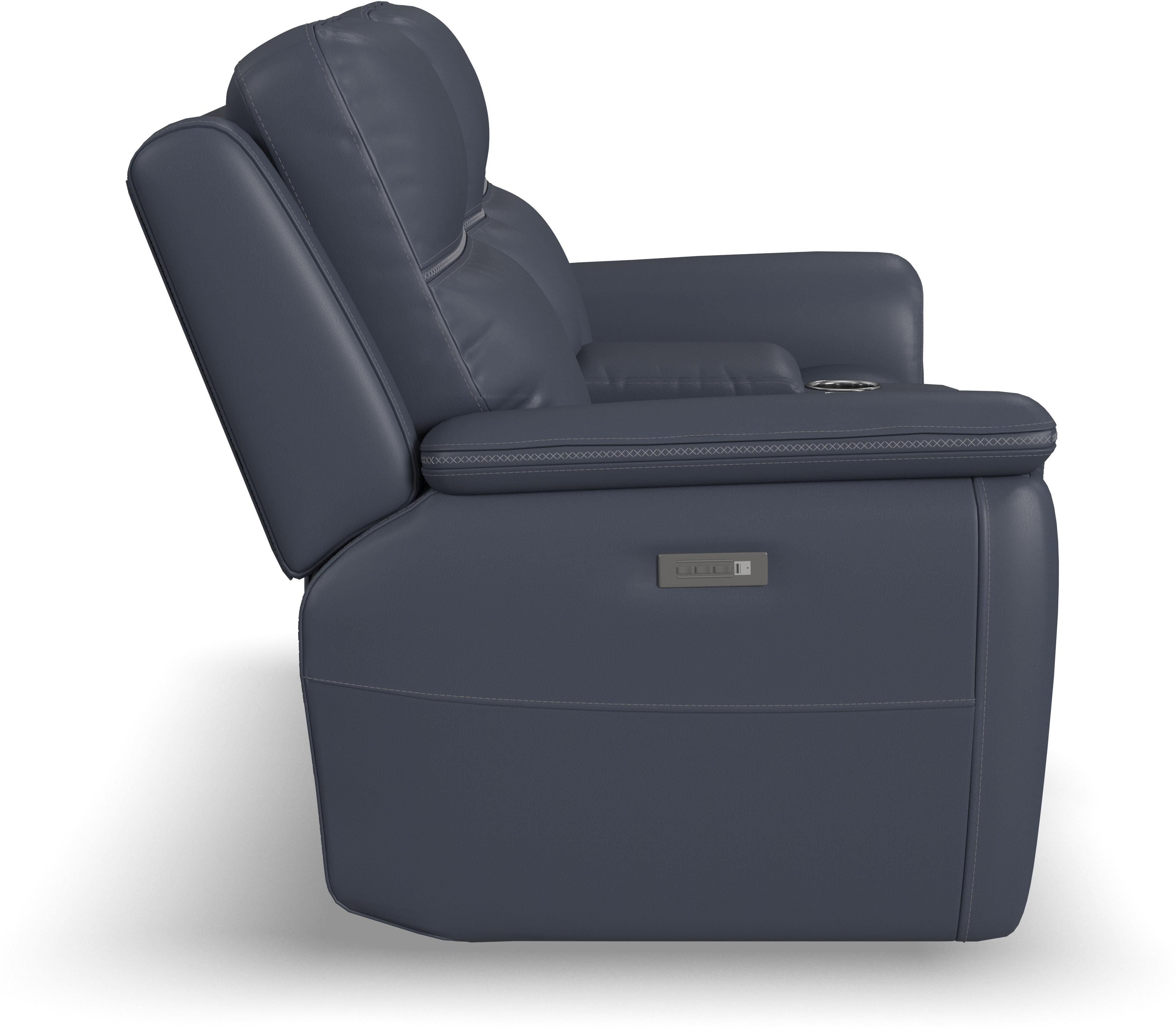 Flexsteel Latitudes - Sawyer Power Reclining Console Loveseat