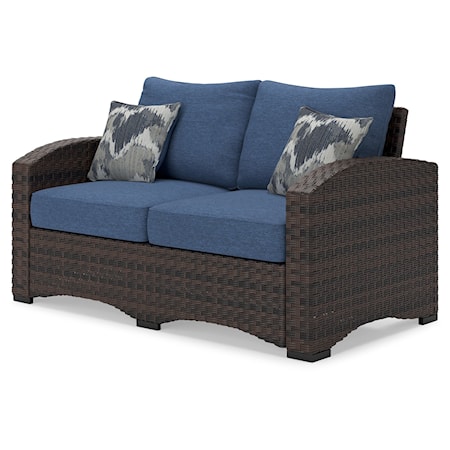 Outdoor Loveseat with Cushion