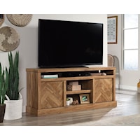 Farmhouse TV Credenza with Adjustable Shelving